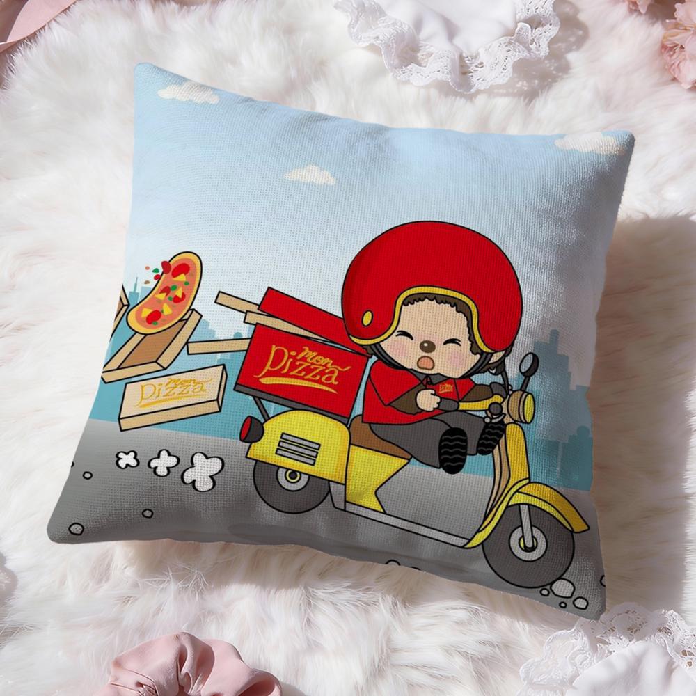 

Cartoon M-MonchhichiS Cushion Cover Premium Comfort Reversible Pillow Cove -Two in One Design for Any Room & Car Interior 30cmx30cm
