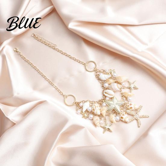 Body Chain Bohemia Style Beach Waist Imitation Pearl Starfish Conch