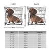 Dachshund Traits Pillow Case  Comfy Pillow Cover Fashion Pillowcases For Living Room Sofa
