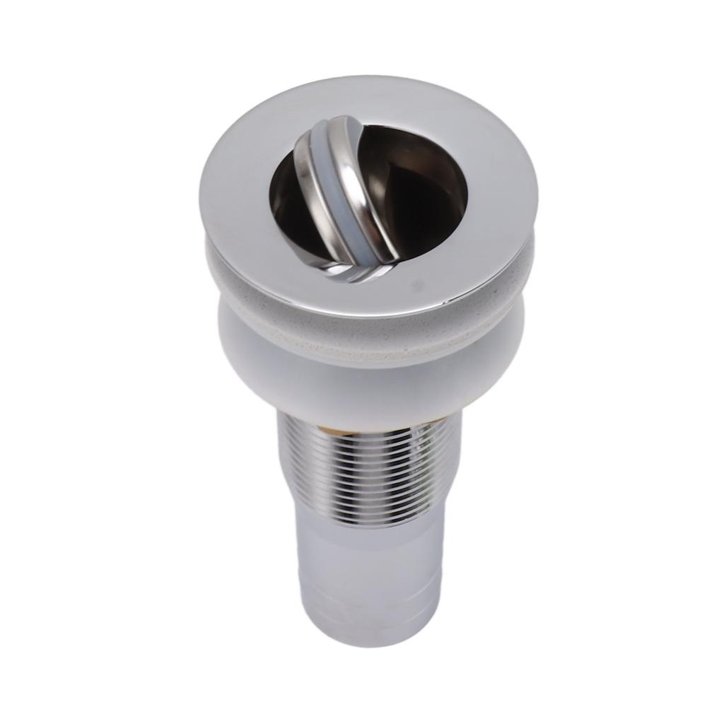 Bathroom Sink Drain Stainless Steel Polished Electroplated Flip Top Anti Blocking Short Vanity