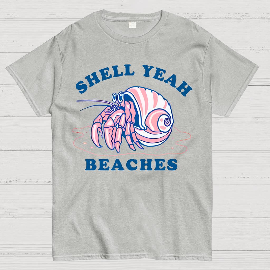 Shell Yeah Beaches Cotton Summer Casual Cool Loose T-Shirt