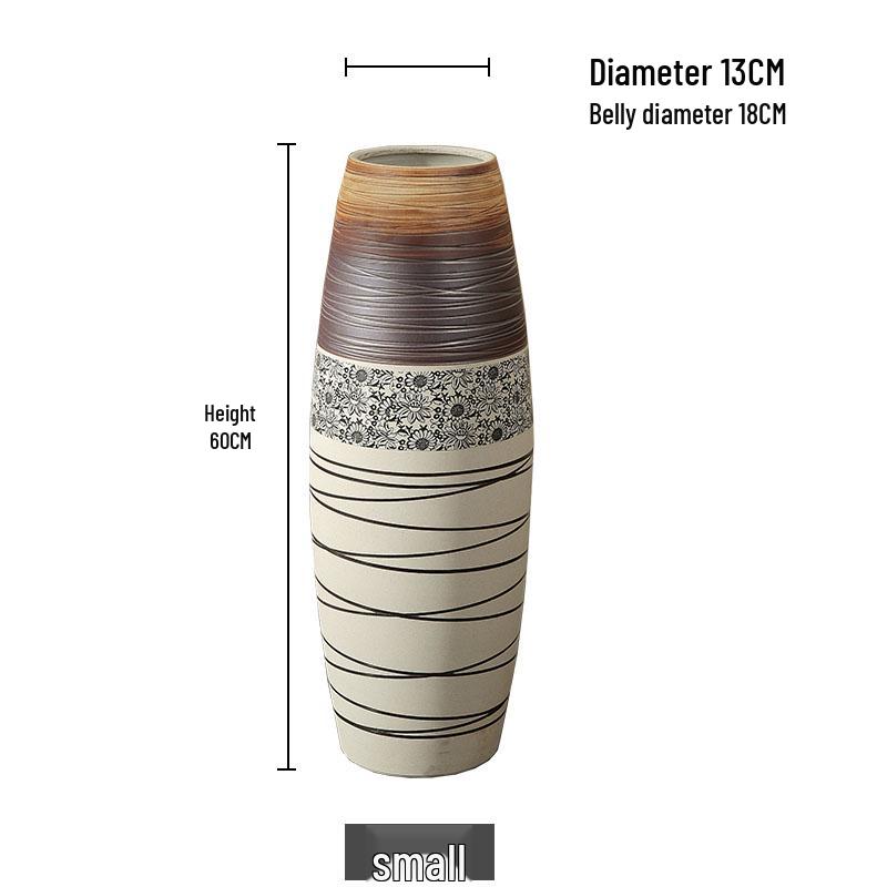 Large Modern Jingdezhen Ceramic Floor Vase for Flower Arrangements and Dried Flowers