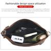 Retro and old textured soft leather messenger bag shoulder bag