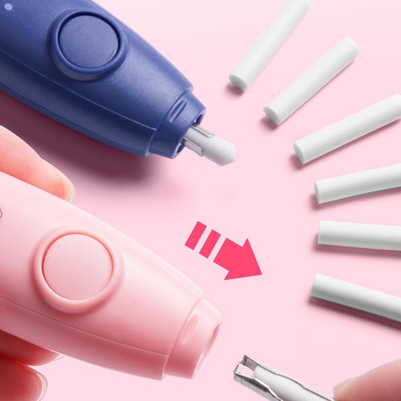 Elektrischer Radiergummi, Bleistiftzeichnung, niedliche Knetradiergummis, Kinder, Schüler, Kawaii-Radiergummi