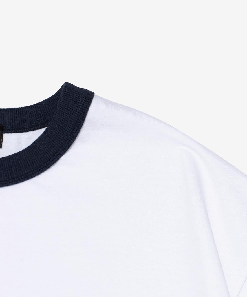 Cargo Bros Washed Heritage Garment Ringer T-Shirt (White)