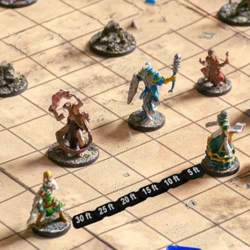 Tabletop RPG Articulated Movement Ruler for DND 8 Section 12 Inch Flexible Accurate Ruler for Adventure  Scenario Use