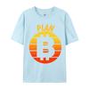 Plan Bitcoin Tshirt Pure Cotton Man Tops Shirts Camisa Normal TeeShirts 2024 Hot Sale Printed On Design
