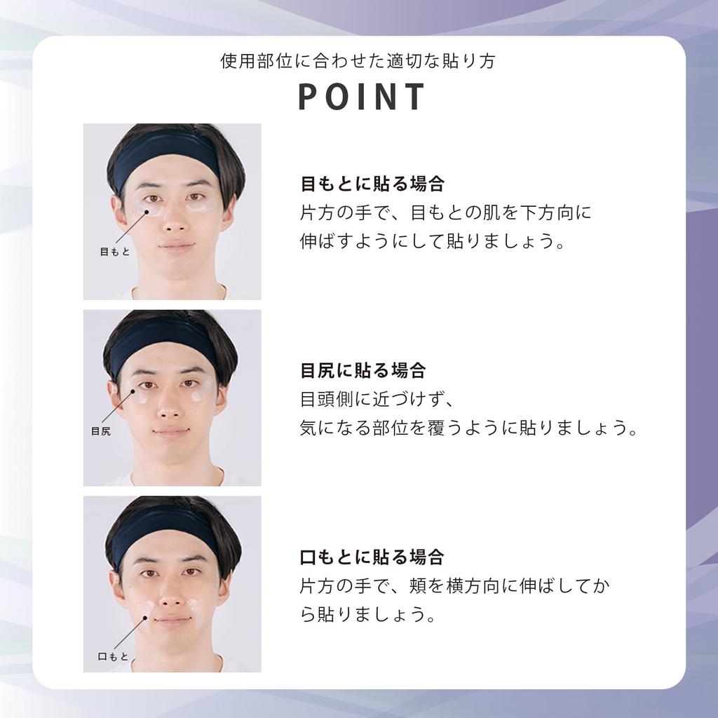 Magnifique Micro Patch Needle Patch for and Magnifique KOSE Face Sheet Mask (3-time Supply) Men, Eye, Mouth, Firmness, Mask,