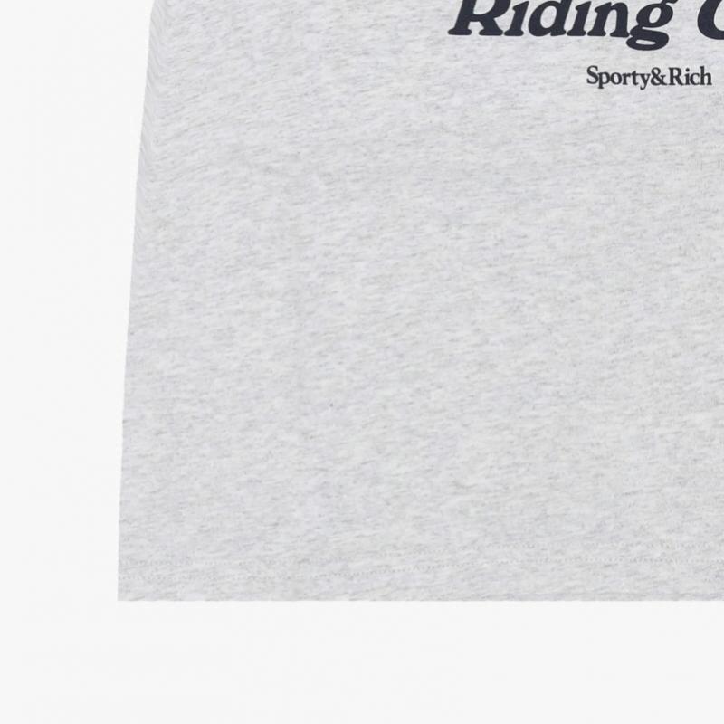 Sporty Rich Women S Ringer Tee Club Riding Bh To07364255gy18
