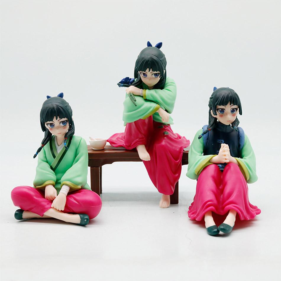 3PCS The Apothecary Diaries Maomao Articulated Action Figure Sitting Pose Collectible Doll Perfect Holiday Gift