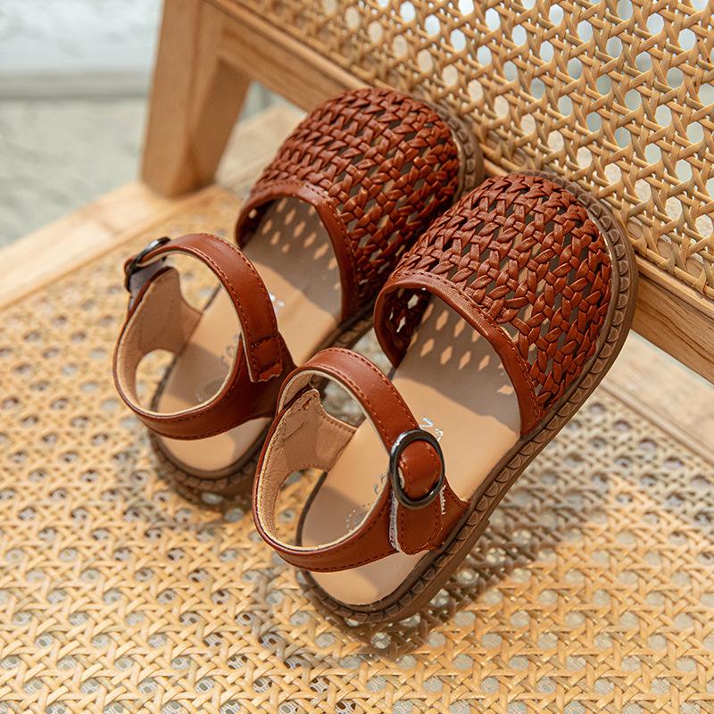 

Обувь для девочек Летние сандалии Коллекция лета 2024 Новые сетчатые сандалии Детские летние сандалии принцессы Взрывные 30