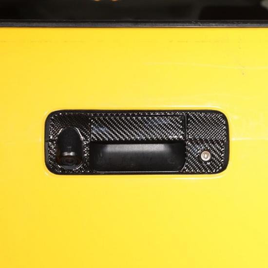 Carbon Fiber Rear Tailgate Handle Trim Cover Sticker For Toyot Tundra 2007-2013