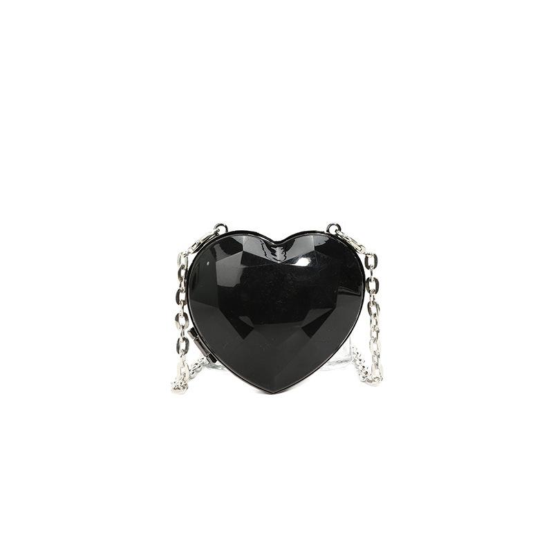 

Acrylic Mini Love Bag Sweet and Fashion Transparent Chain Crossbody Bag Small Wallet Bag