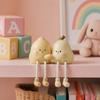 Pear Shape Ornament, Cute with Long-Leg Design Figurine, Resin Healing Table Decoration, for Home Bedroom Entrance