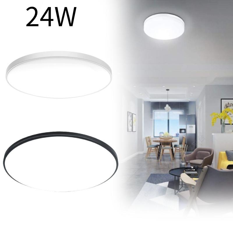 Ceiling 24w Led Lights Cool White Flush Mount Lamp Bedroom Bathroom Kitchen