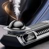 Car Air Freshener Dynamic Sound Pickup Light Solar Aromatherapy Smart Spray Parking Number Plate Auto Accessories