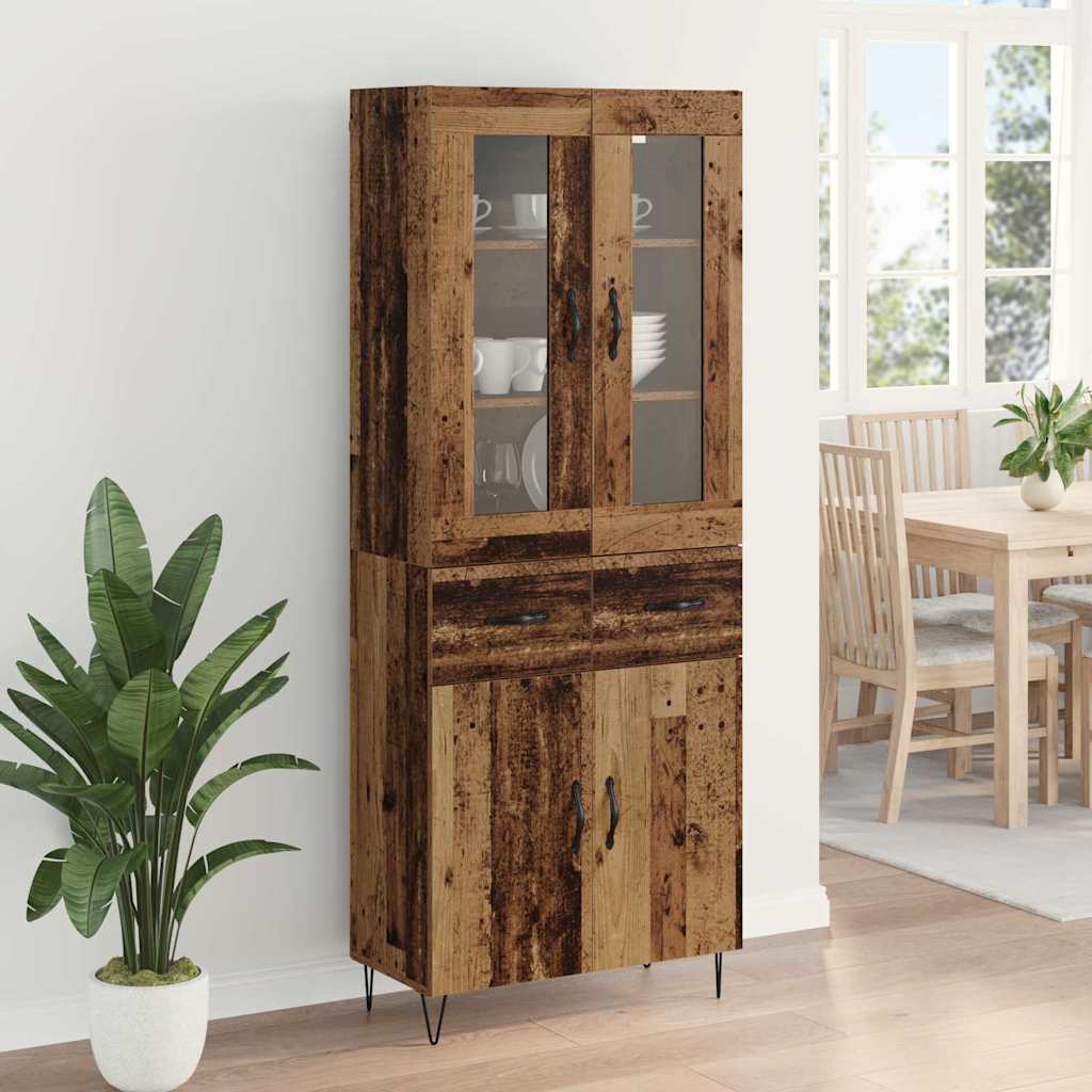 Highboard Reclaimed Wood 69.5 x 34 x 90 cm Particle Board