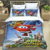 Cute Cartoon Super Wings Bedding Sets Exquisite Supplies Set Duvet Cover Bed Comforter Set Bedding Set Luxury Birthday Gift