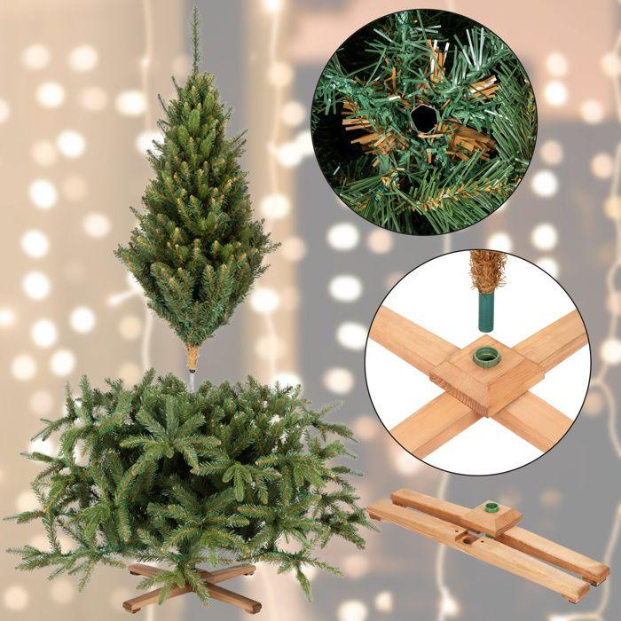 Sapin de Noël artificiel - SPRINGOS - Épicéa de Sibérie - 220 cm - Durable - Facile à installer