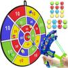 20 Balls Children Throw Sticky Ball Dartboard Boards Target Ball Kids Toys Set Indoor Sports Sucker Ball Game Family Sport Party