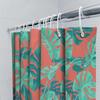 Tropical Rainforest Shower Curtain Botanical Leaf Pattern Nature Green Backdrop Bathroom Decor Waterproof Modern Farmhouse Style