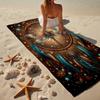 Dreamcatcher Dragonfly Music Feathers Beach Towel, Super Soft Microfiber, Gift for Her/Him, Birthday, for Pool, Beach, Travel, Home Decor Fan gifts