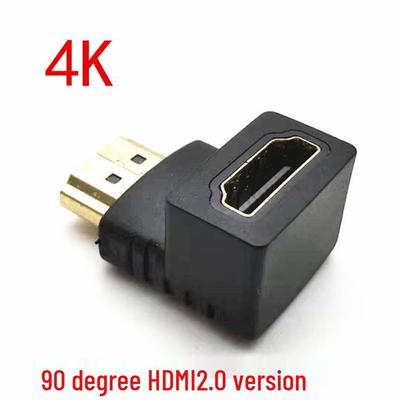 4K 60Hz HDMI Right Angle Adapter, 90°/270° Male To Female, HDMI 2.0 Converter