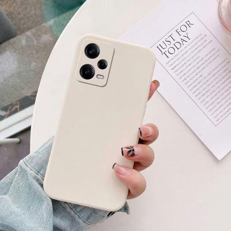 For Xiaomi Redmi Note 12 5G POCO X5 5G Square Silicone Phone Case Redmi Note12 Pro Pro+ Plus 5G Shockproof Protective Cover