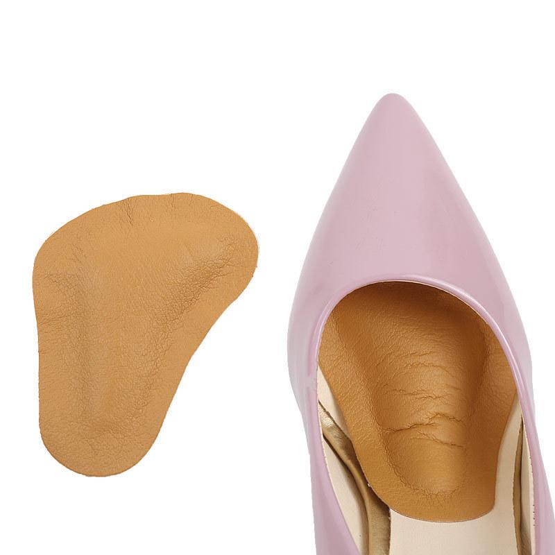 Women's Non-Slip PU Leather Arch Support Pads for Shock Absorption and Pressure Relief in High Heels