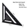 7-inch Aluminum Alloy Metric Imperial Woodworking Triangle Corner Ruler