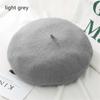 Wool Beret Hats Women Winter French Hat Girls Solid Color Fashion Autumn Winter Beret Hat For Women Flat Cap Hat Felt Berets