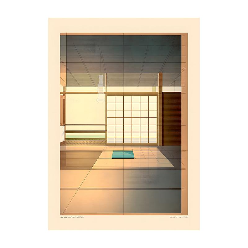 Vintage Bauhaus Residential Composition Poster Print Classic Canvas Painting Abstract Wall Art Picture for Home Decoration