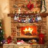 24pcs Christmas Linen Bag Drawstring Bag Set Party and Gathering Gift Box Cosmetics Jewelry Candy Packaging and Storage Bag
