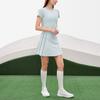 Fila Athletics Striped Golf Fashion Woven A-Line Comfortable Casual Skirt Women Skirts Elegant-Blue A11W235320F-LB