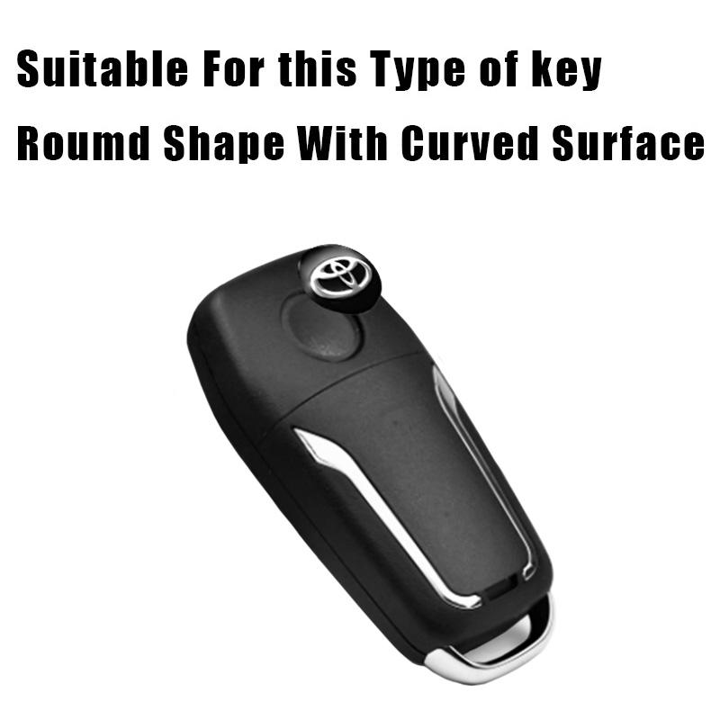 14mm Styling auta Logo Nálepky na dálkový klíč Odznak Emblém Příslušenství Pro Toyota Corolla Prius Auris CHR Land Cruiser Camry Avalon