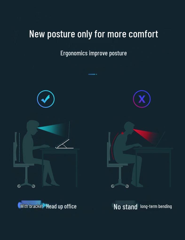Solid Wood Vertical Laptop Stand with Neck Protection and Cooling Features