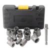 14 Pcs Impact Bolt & Nut Remover Set Bolt Extractor Tool Set Car Repair Tools with Solid Storage Case Car Accessories