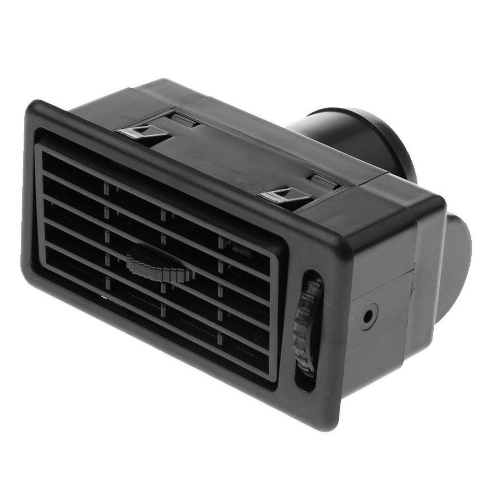 2 stk Dash ventilasjonsuttak Rv Vent Isolator Svart Air Vent Bil Air Conditioner Truck