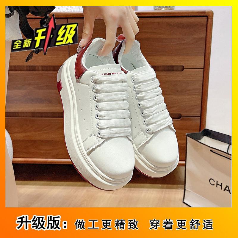 2025 autumn and summer new little white shoes women's new thick-soled muffin board shoes versatile casual sports casual sports shoes