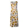 Women's Long Dress Maxi Dress Casual Dress Summer Casual Sleeveless V Neck Boho Waist Retraction Printed Dress