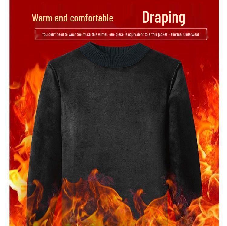 Chenille Men's Half-High Collar Loose Knit Sweater - Warm Japanese Style, Trendy Winter 2024 Pullover