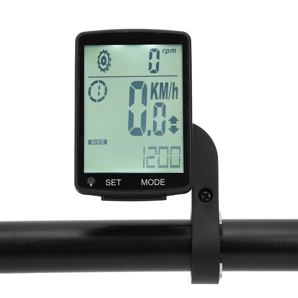 2,8 Zoll LED-Bildschirm Fahrradcomputer Leuchtend Multifunktions-Stoppuhr Fahrradtacho Weiß