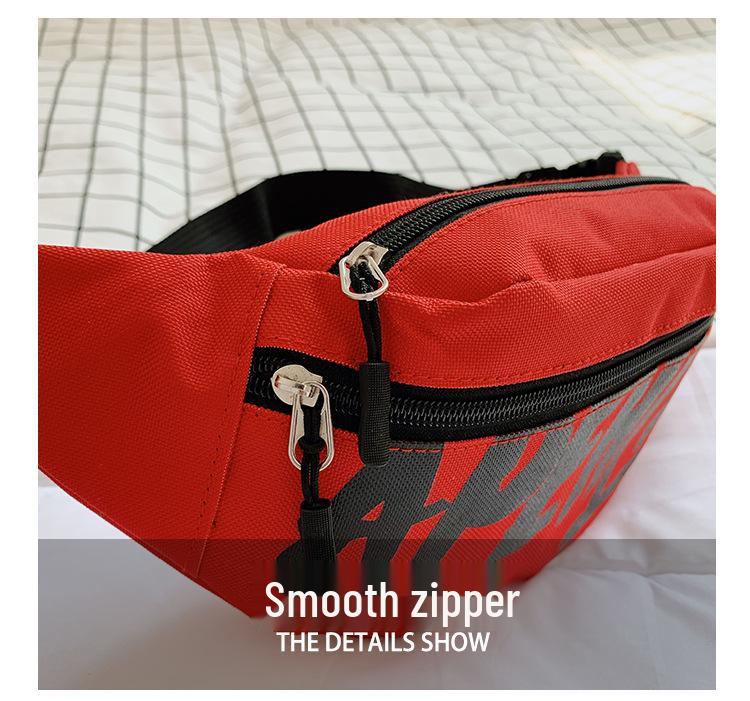 Women's Trendy Letter Print Nylon Shoulder & Chest Bag