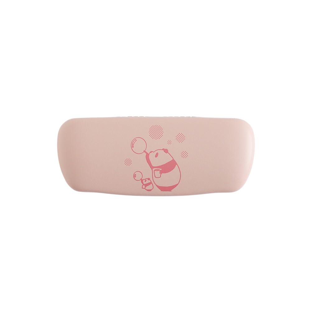 Overglad Panda and Little Panda Eyeglass Case Cloth & Set, Pink, PNN-117