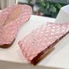 Women Jelly Flats Mesh Ballet Flats Square Toe Fashion Slip-On Flats Lightweight Casual Flat Sandals Breathable for Summer Beach