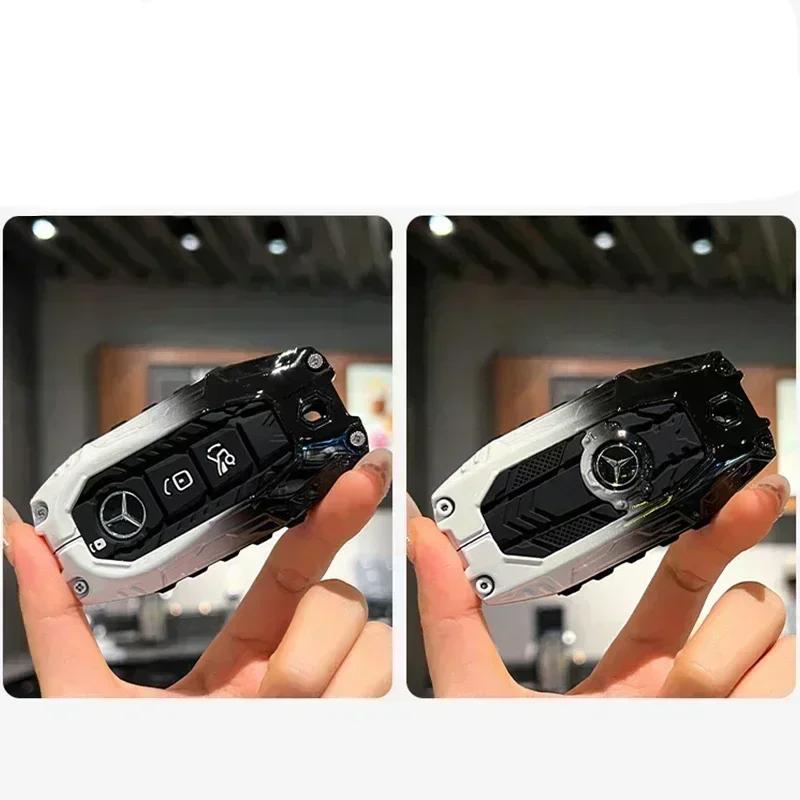 

Car Key Case Cover Shell Holder Protector Bag For Mercedes Benz 2022 C S Class W206 W223 S350 C260 C300 S400 S450 S500 Accessory