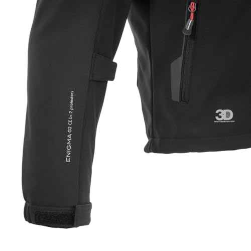 Komine (KOMINE) 2025 Model Motorcycle Enigma G2 Softshell Parka (07-5795 JK-5795) Black, Size 2XL