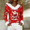 Long Sleeve Shirts For Women Cute Tops Christmas Prints Tees Blouses Casual Plus Size Basic Tops Pullover