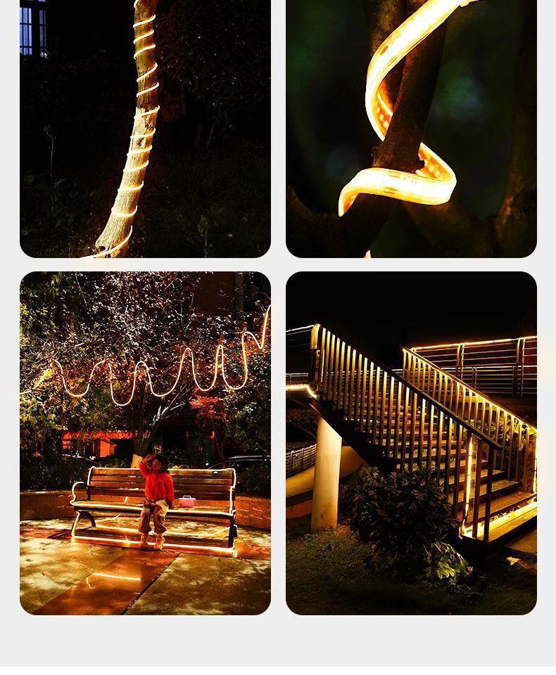 Super Bright Waterproof Solar COB LED Strip Light for Outdoor Garden Decoration