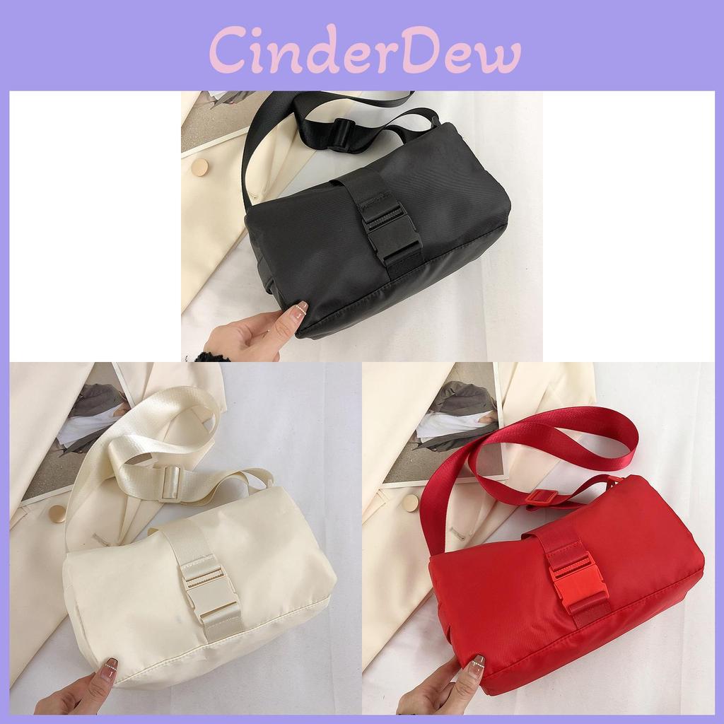 Womens Retro Urban Crossbody Bag With Embroidered Stitching For Daily Use